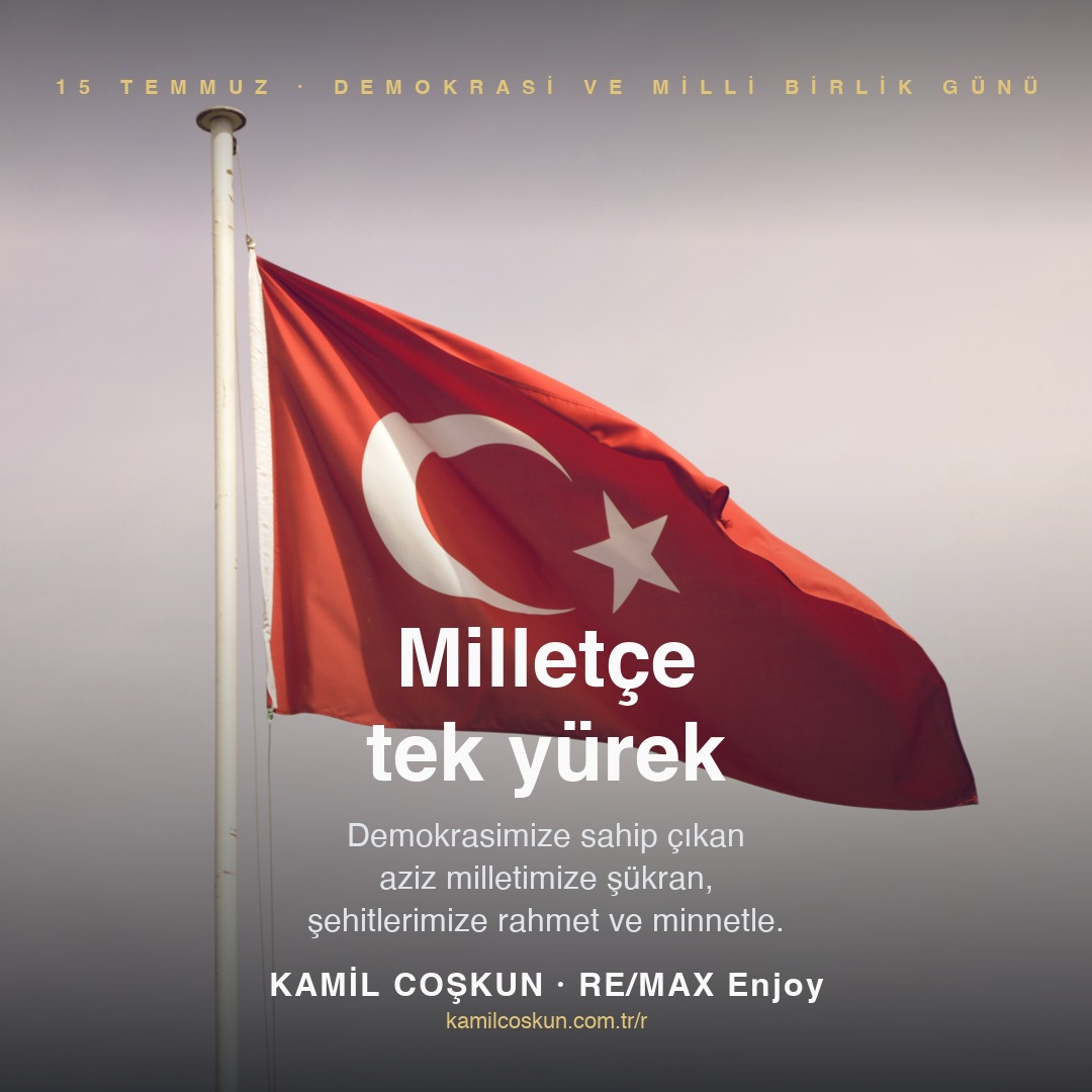 15 Temmuz Demokrasi ve Milli Birlik Günü anma görseli — Kamil Coşkun