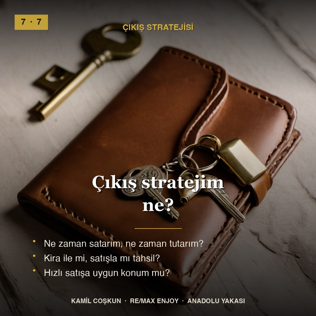Soru 7 — Çıkış stratejim ne?